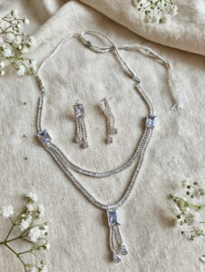 artificial-silver-zircon-necklace-set-with-earrings-pakistan
